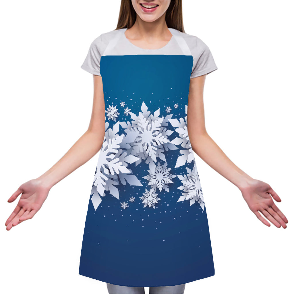 Christmas Snowflake Print Adjustable Apron