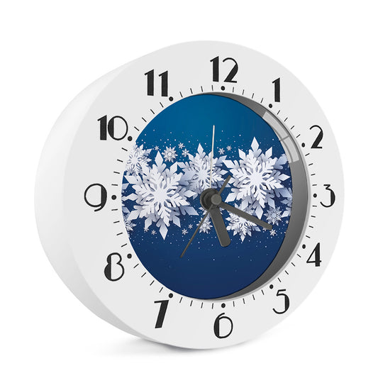 Christmas Snowflake Print Alarm Clock