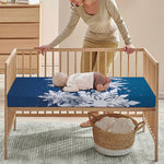 Christmas Snowflake Print Baby Crib Sheet