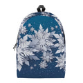Christmas Snowflake Print School Backpack