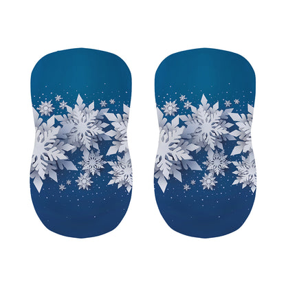 Christmas Snowflake Print Bar Stool Covers
