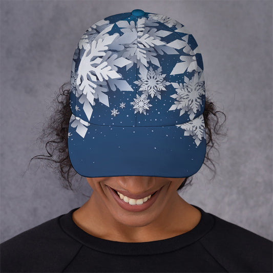 Christmas Snowflake Print Baseball Cap