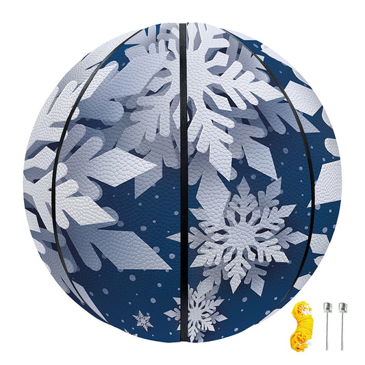 Christmas Snowflake Print Basketball
