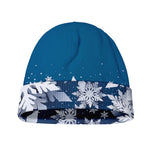 Christmas Snowflake Print Beanie