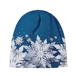 Christmas Snowflake Print Beanie