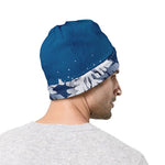 Christmas Snowflake Print Beanie