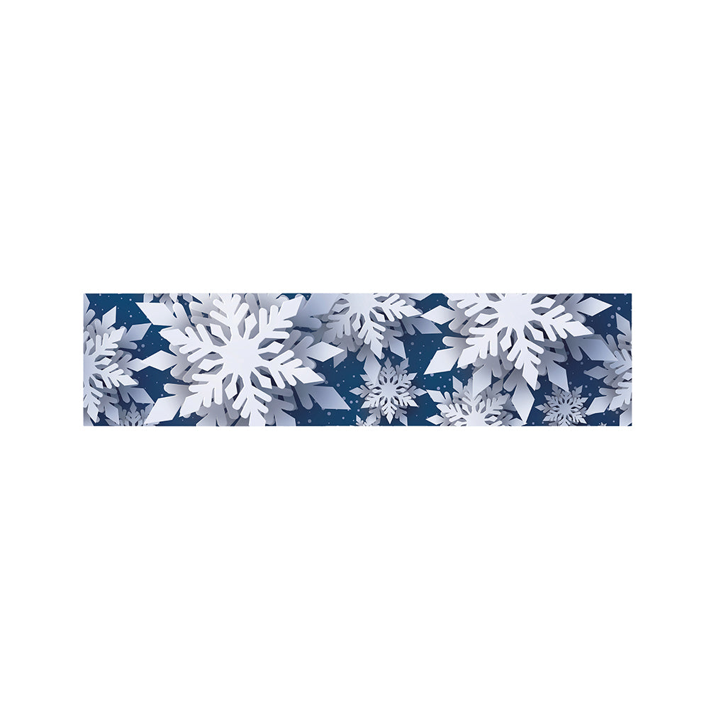 Christmas Snowflake Print Bed Runner