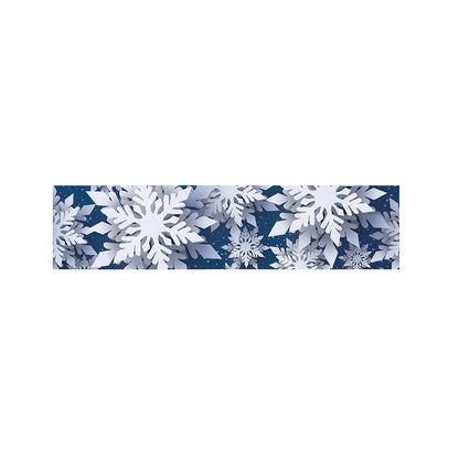 Christmas Snowflake Print Bed Runner