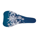 Christmas Snowflake Print Bicycle Seat Cover