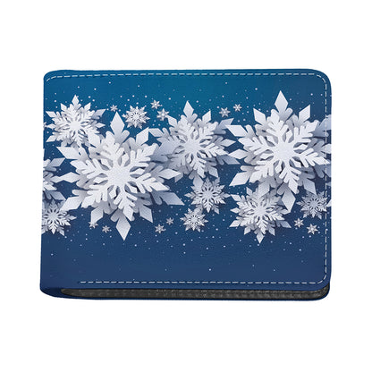 Christmas Snowflake Print Bifold Wallet