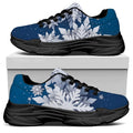 Christmas Snowflake Print Black Chunky Shoes