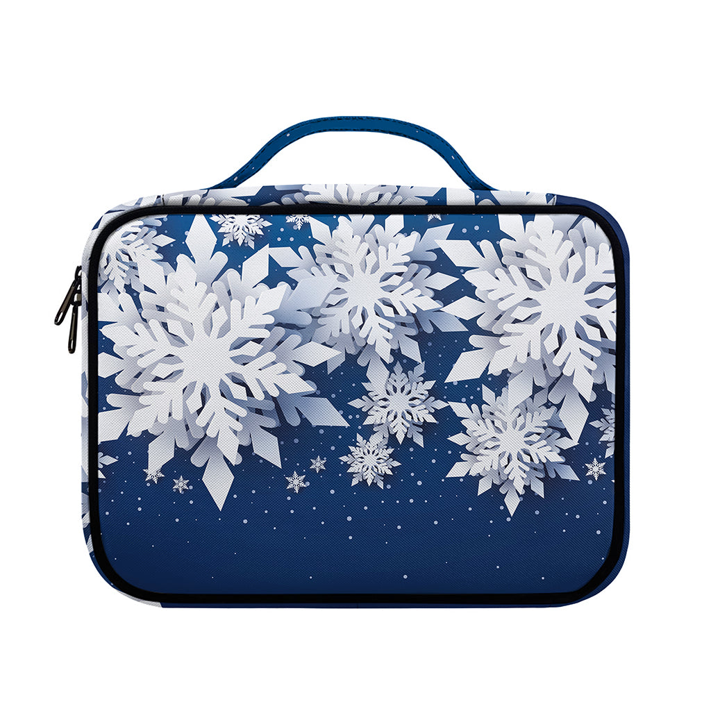 Christmas Snowflake Print Briefcase Bible Bag