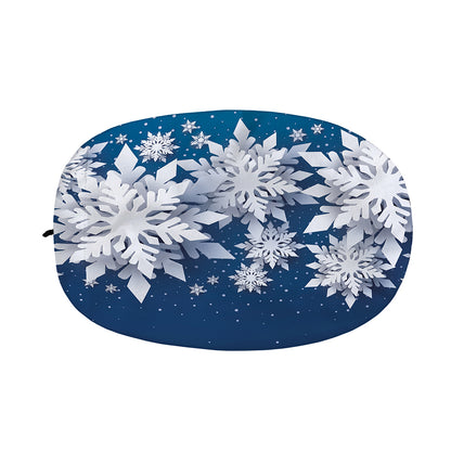 Christmas Snowflake Print Car Side Mirror Covers