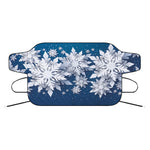 Christmas Snowflake Print Car Windshield Snow Cover