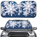 Christmas Snowflake Print Car Windshield Sun Shade