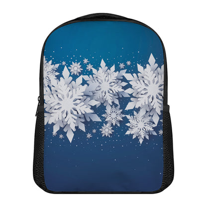 Christmas Snowflake Print Casual Backpack