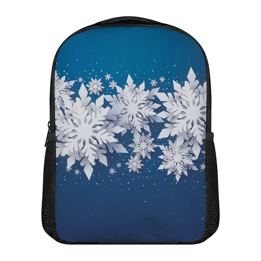 Christmas Snowflake Print Casual Backpack