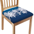Christmas Snowflake Print Chair Cushion Cover