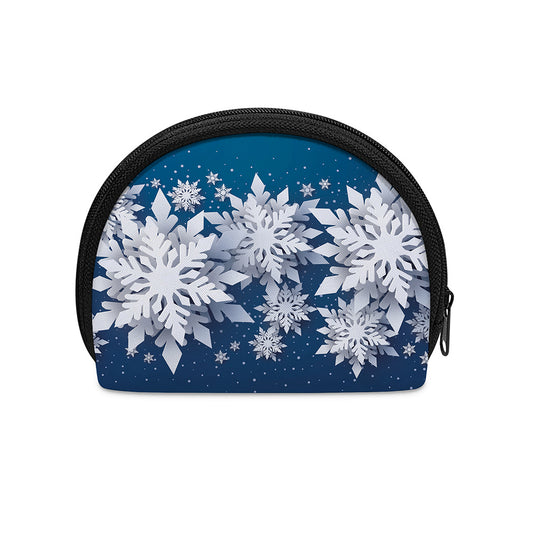 Christmas Snowflake Print Coin Purse