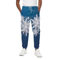 Christmas Snowflake Print Cotton Sweatpants