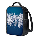 Christmas Snowflake Print Crossbody Lunch Bag