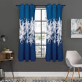 Christmas Snowflake Print Grommet Curtain Panels
