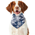 Christmas Snowflake Print Dog Bandana