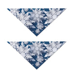 Christmas Snowflake Print Dog Bandana