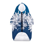 Christmas Snowflake Print Dog Zip Up Hoodie