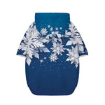 Christmas Snowflake Print Dog Zip Up Hoodie