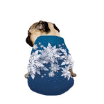 Christmas Snowflake Print Dog Zip Up Jacket