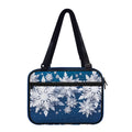 Christmas Snowflake Print Double Strap Bible Bag