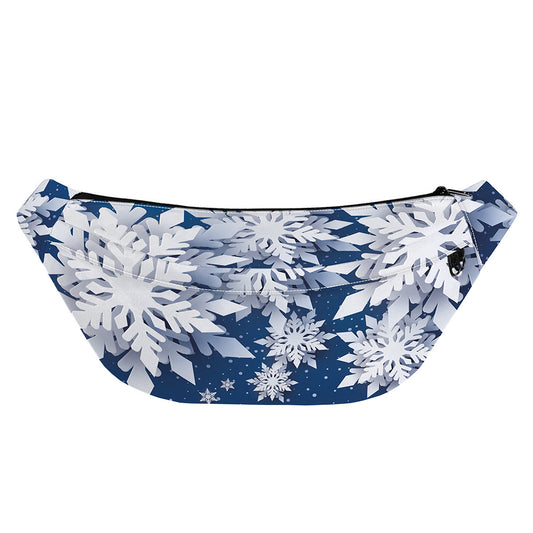 Christmas Snowflake Print Fanny Pack