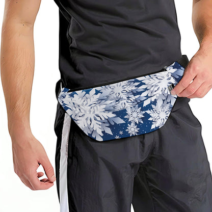 Christmas Snowflake Print Fanny Pack