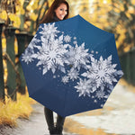 Christmas Snowflake Print Foldable Umbrella