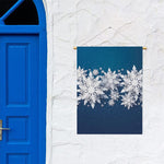 Christmas Snowflake Print Garden Flag