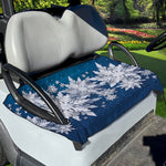 Christmas Snowflake Print Golf Cart Seat Cover
