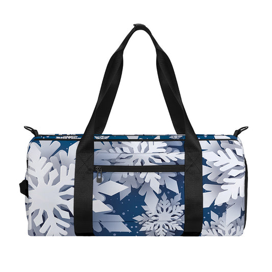 Christmas Snowflake Print Gym Bag