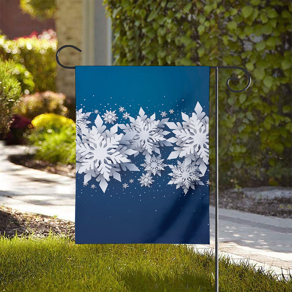 Christmas Snowflake Print House Flag
