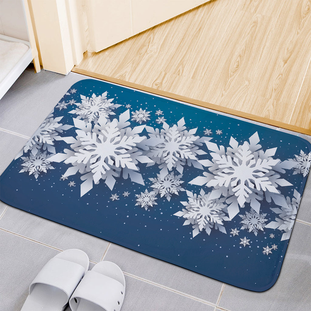 Christmas Snowflake Print Indoor Door Mat