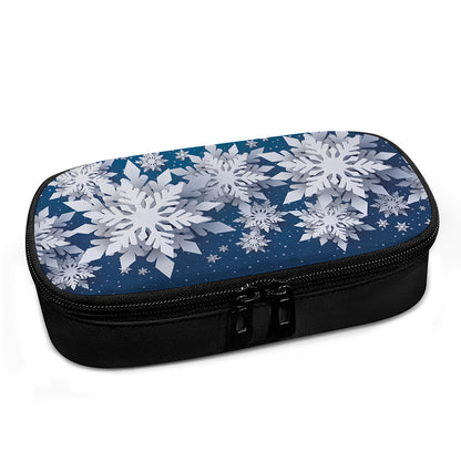 Christmas Snowflake Print Insulin Cooler Travel Case