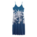 Christmas Snowflake Print Jersey Midi Cami Dress