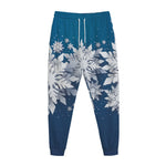 Christmas Snowflake Print Jogger Pants