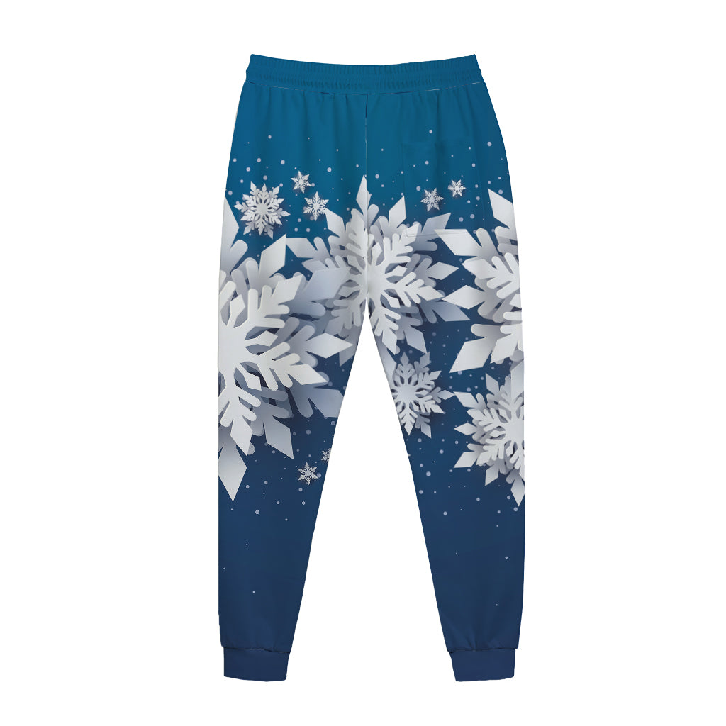 Christmas Snowflake Print Jogger Pants