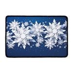 Christmas Snowflake Print Kitchen Mat