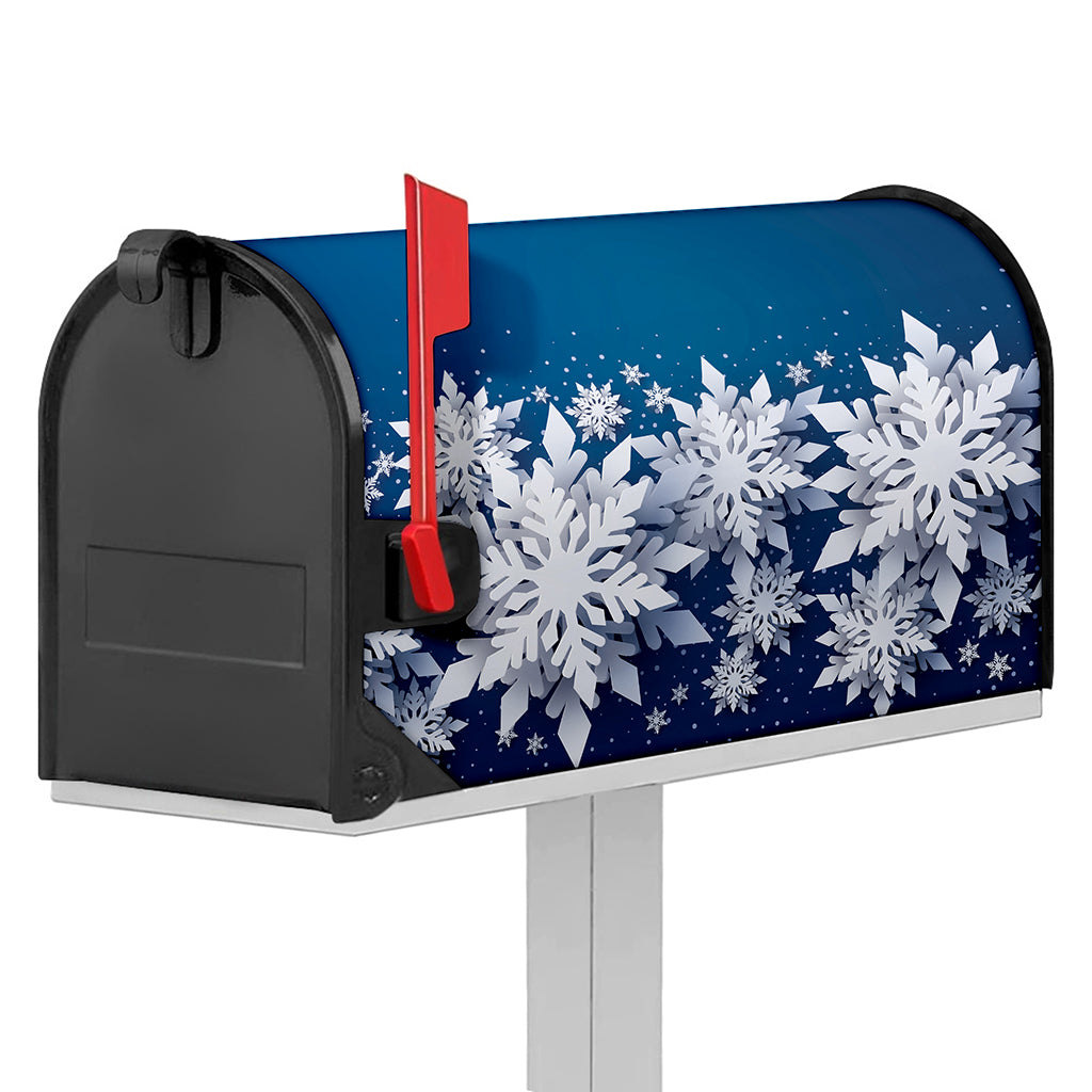 Christmas Snowflake Print Mailbox Cover