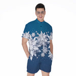 Christmas Snowflake Print Men's Rompers