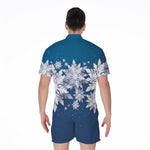 Christmas Snowflake Print Men's Rompers