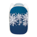 Christmas Snowflake Print Mesh Laundry Hamper