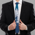 Christmas Snowflake Print Necktie